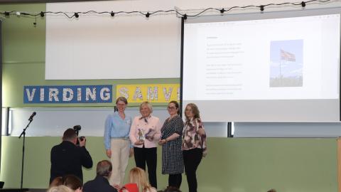 President Halla Tómasdóttir visits Klébergsskóli
